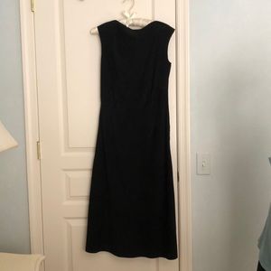 Black suade David Cardinal dress